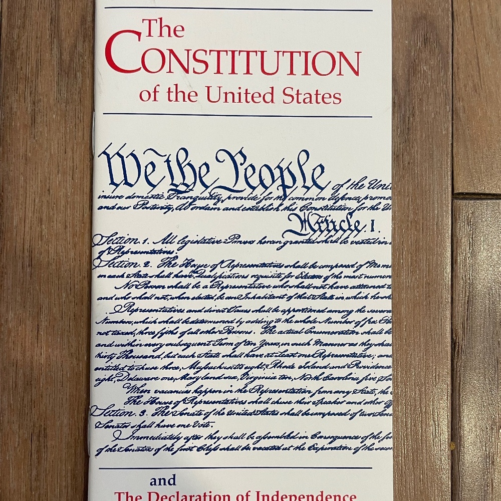 New Pocket "The Constitution of the United States" Paperback Booklet